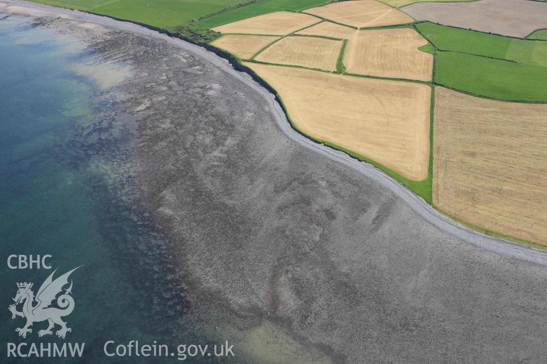 RCAHMW colour oblique aerial photograph of Craiglas Fish Trap III. Taken on 02 June 2009 by Toby Driver