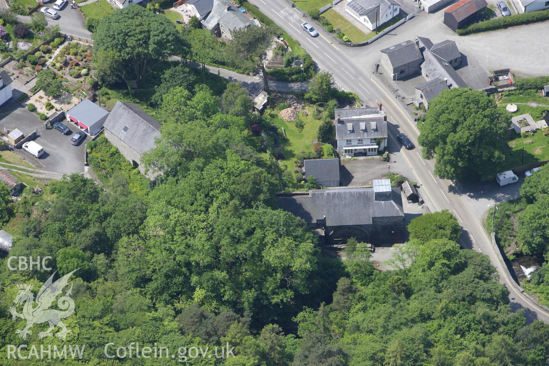 RCAHMW colour oblique aerial photograph of Dyfi Furnace. Taken on 02 June 2009 by Toby Driver