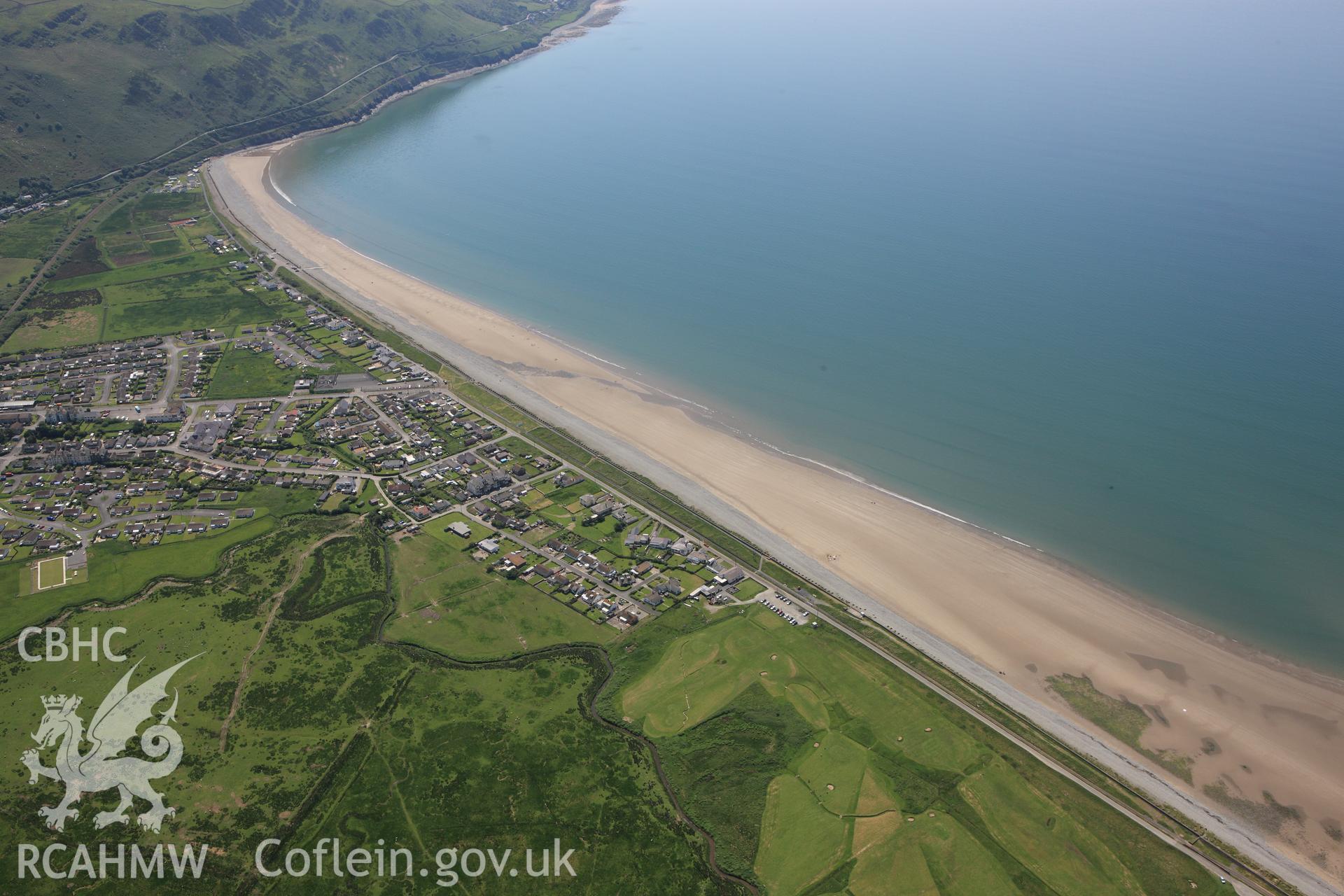 RCAHMW colour oblique aerial photograph of Anti Tank Block, Llangelynnin. Taken on 02 June 2009 by Toby Driver