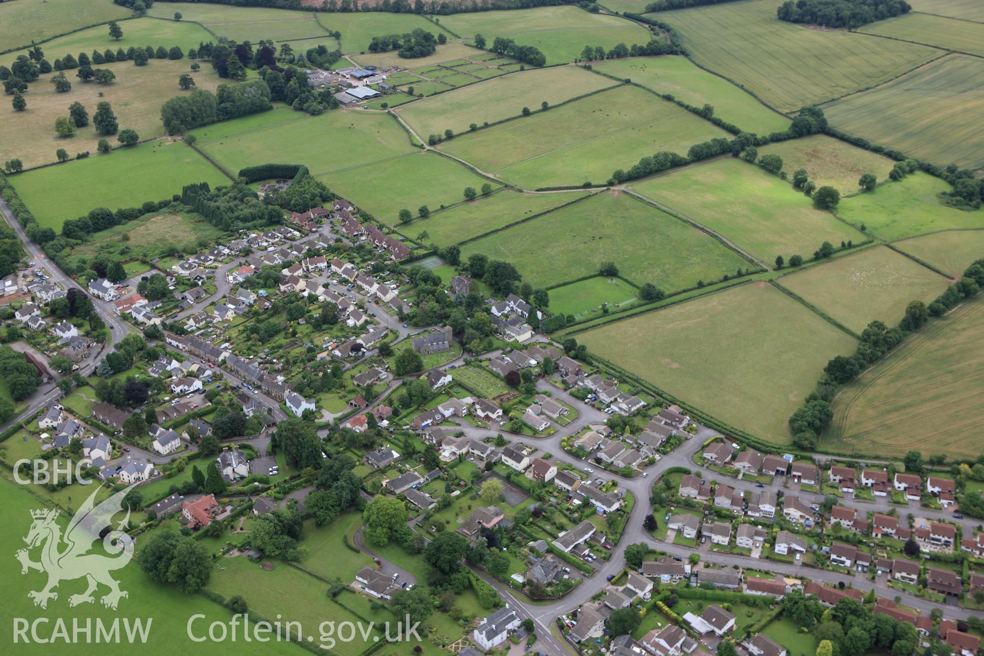 RCAHMW colour oblique aerial photograph of St Arvans. Taken on 09 July 2009 by Toby Driver