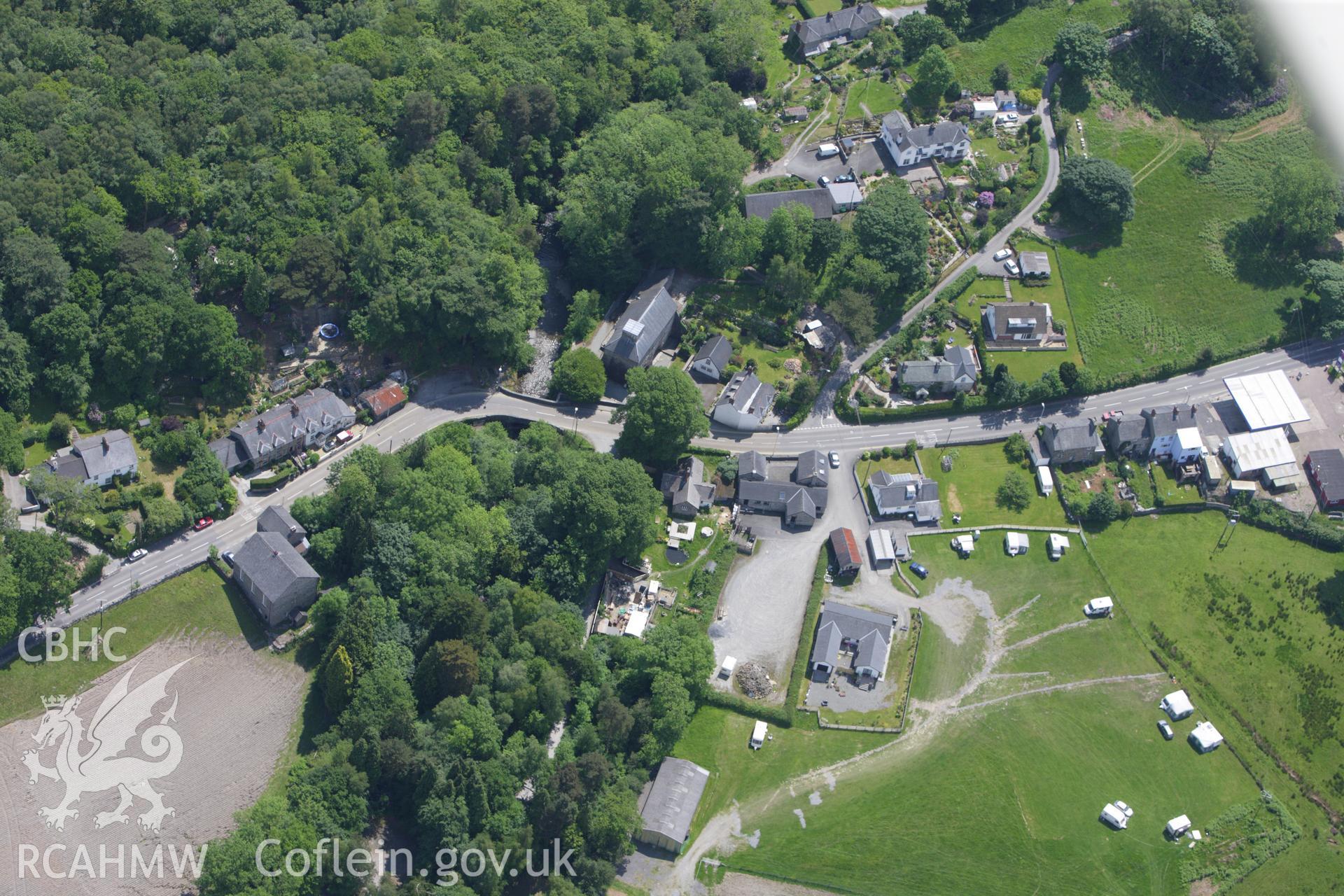 RCAHMW colour oblique aerial photograph of Furnace. Taken on 02 June 2009 by Toby Driver