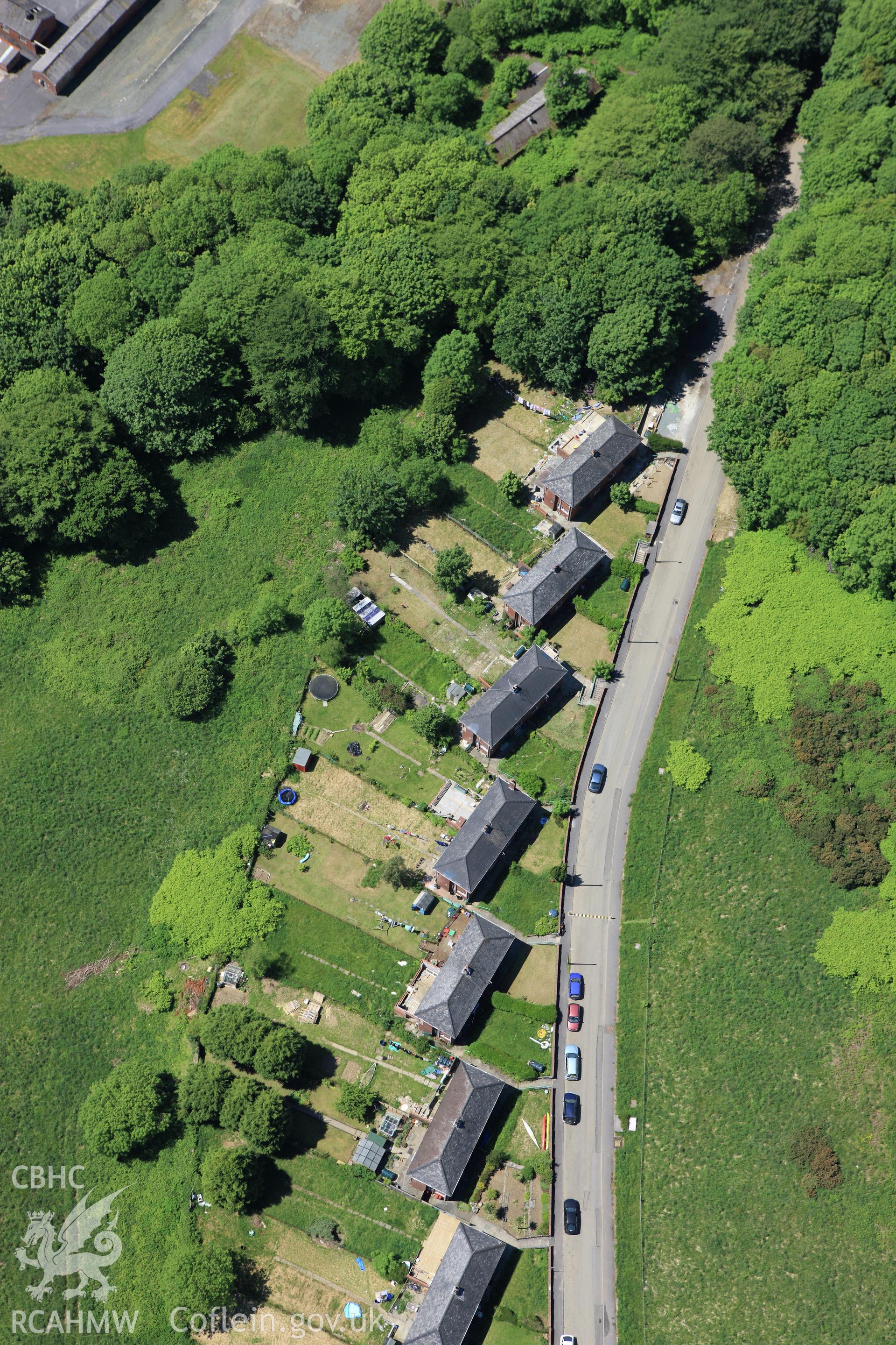 RCAHMW colour oblique aerial photograph of Barham Memorial School, Trecwn. Taken on 01 June 2009 by Toby Driver