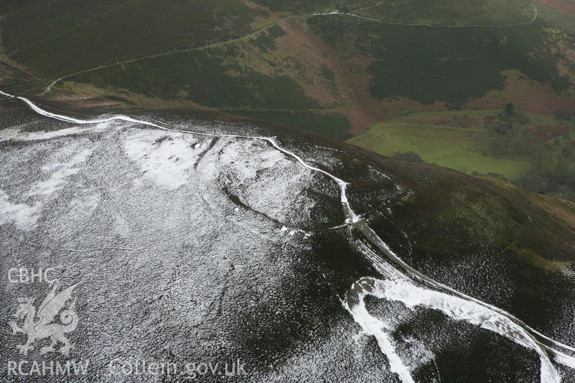 RCAHMW colour oblique photograph of Moel-y-Gaer hillfort. Taken by Toby Driver on 21/01/2009.