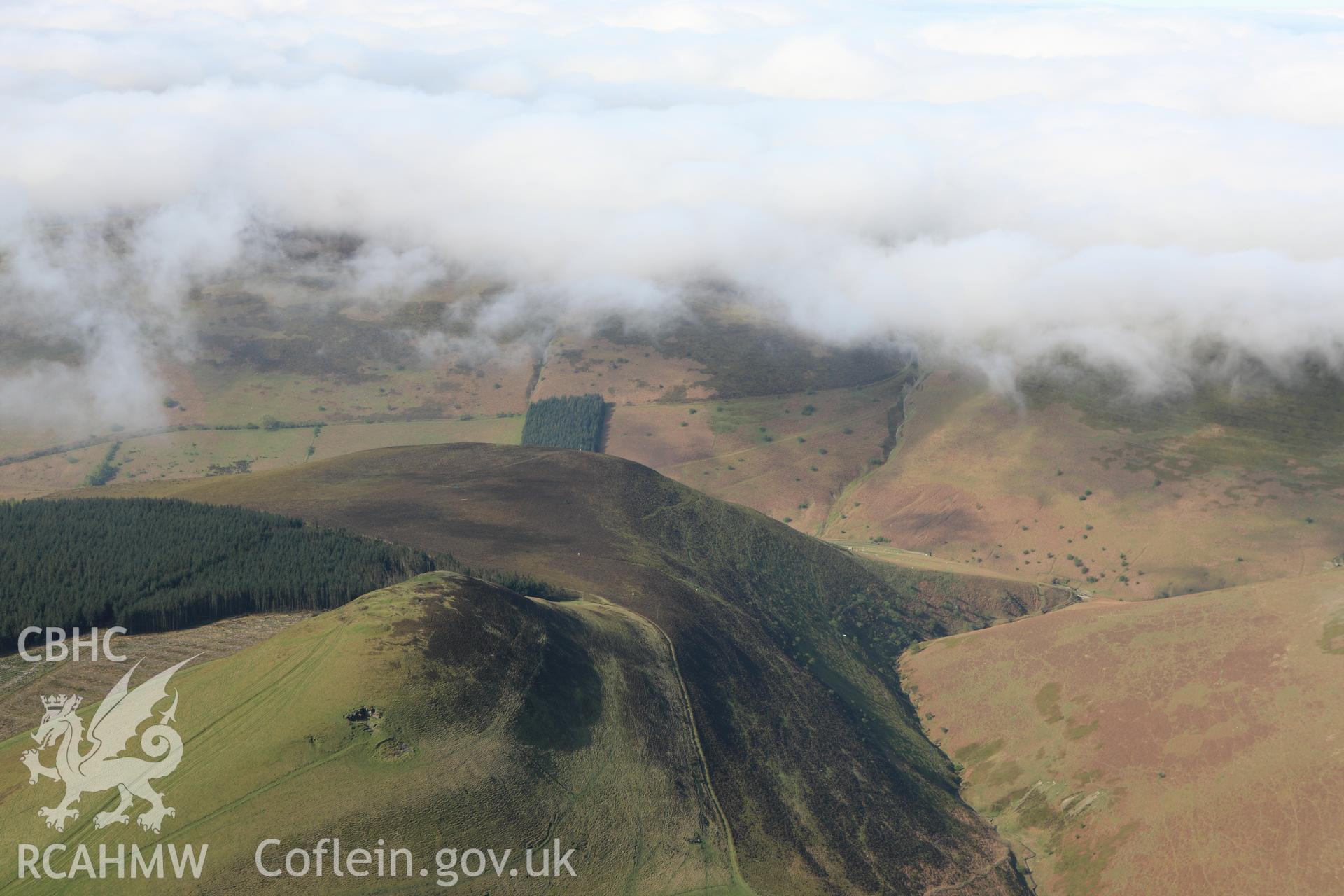 RCAHMW colour oblique aerial photograph of Whimble, Barrow and Cairn. Taken on 21 April 2009 by Toby Driver