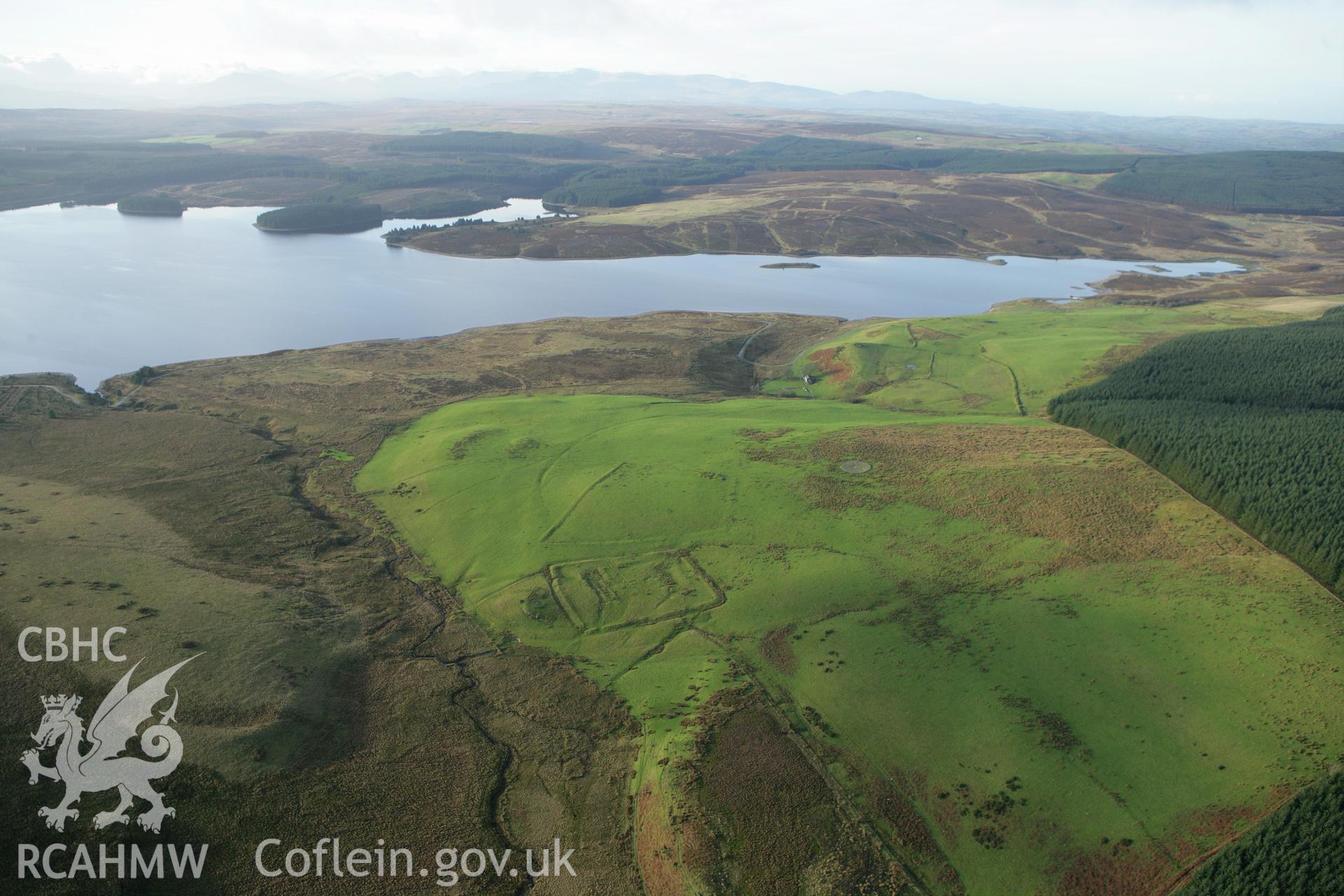 RCAHMW colour oblique aerial photograph of Hen Ddinbych. Taken on 10 December 2009 by Toby Driver