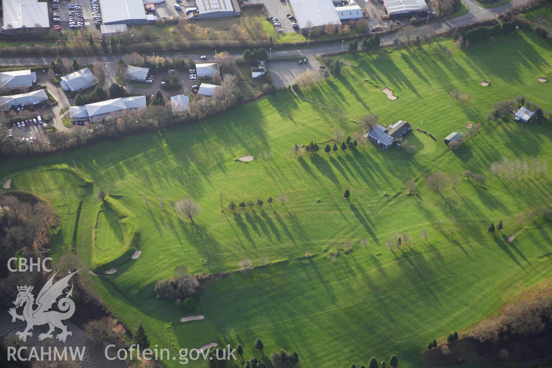 RCAHMW colour oblique aerial photograph of Gro Tump. Taken on 10 December 2009 by Toby Driver