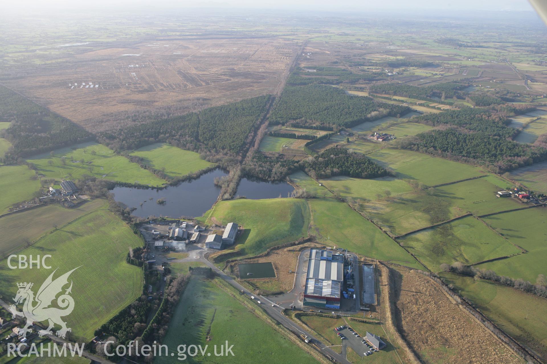 RCAHMW colour oblique photograph of Fenn's Bank. Taken by Toby Driver on 21/01/2009.