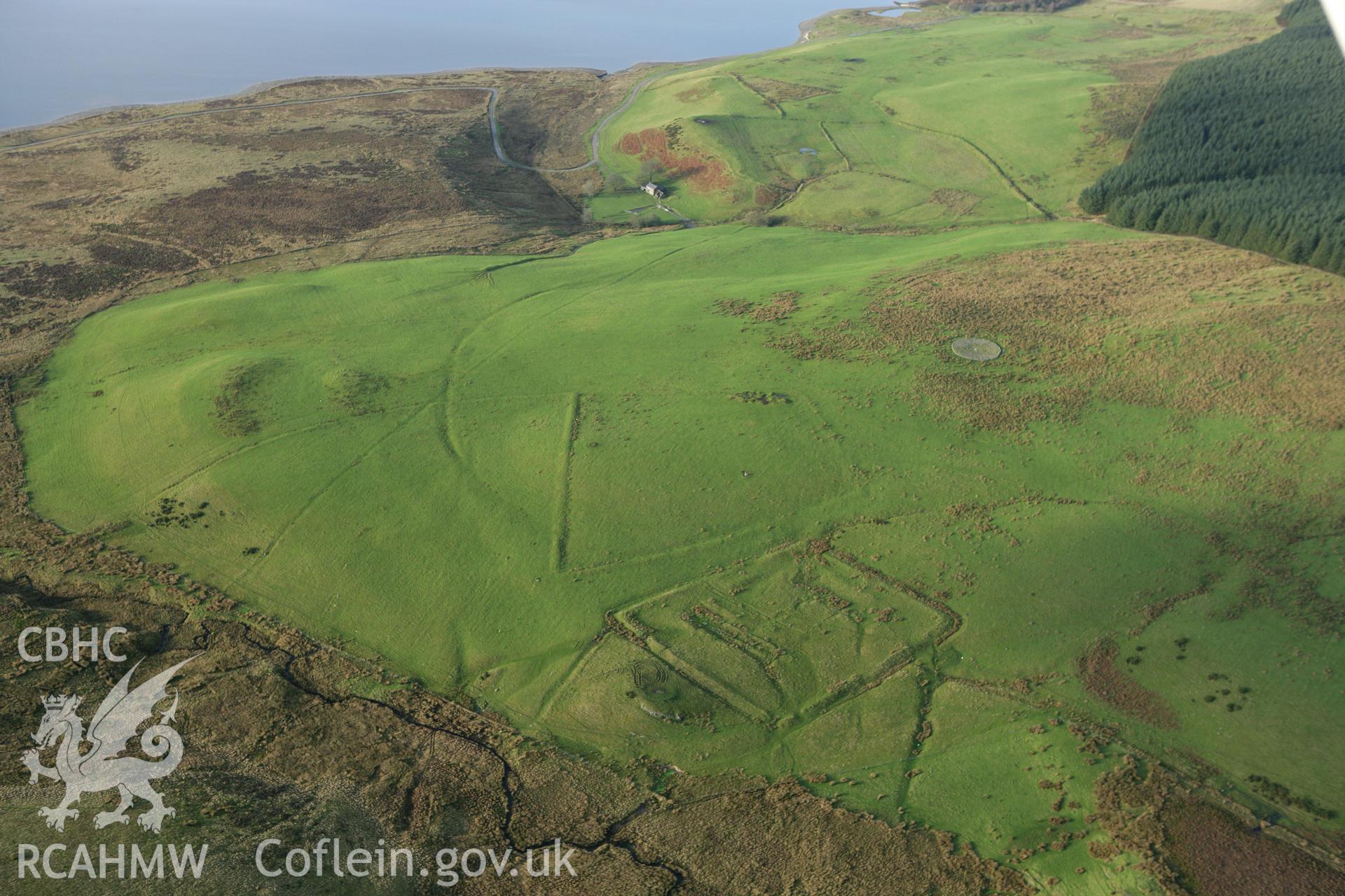 RCAHMW colour oblique aerial photograph of Hen Ddinbych. Taken on 10 December 2009 by Toby Driver