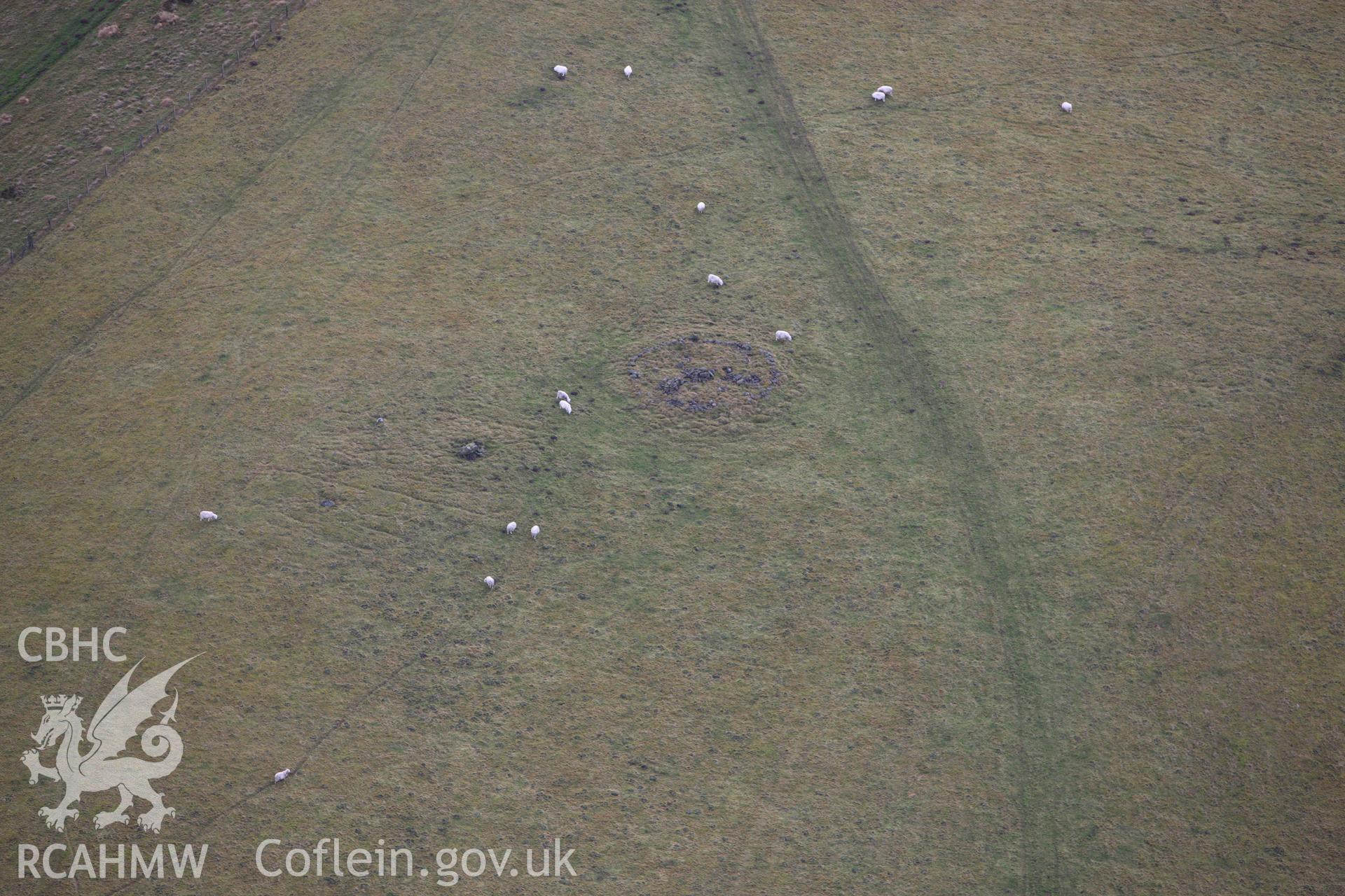 RCAHMW colour oblique aerial photograph of Fowler's Armchair. Taken on 10 December 2009 by Toby Driver