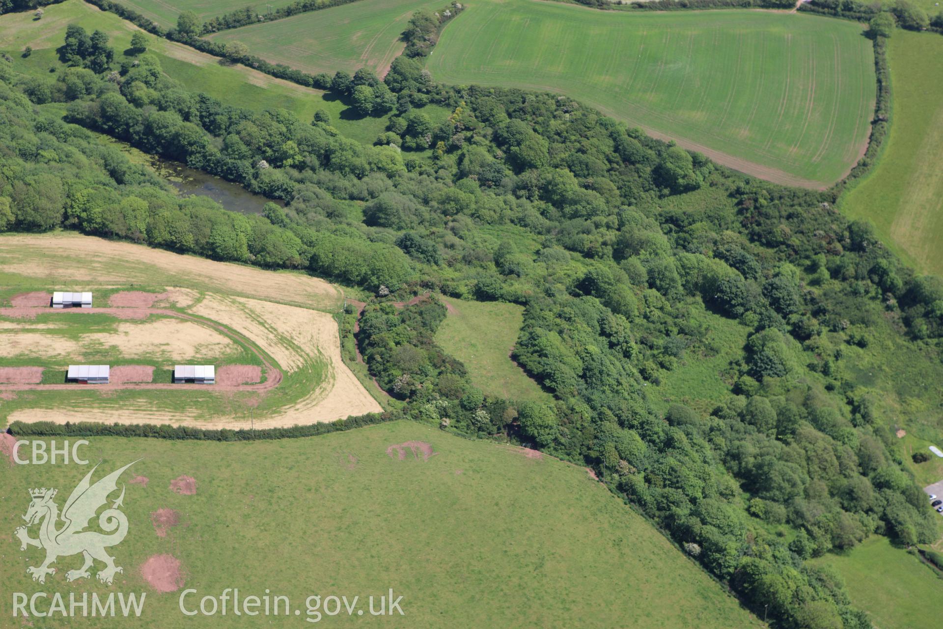 RCAHMW colour oblique aerial photograph of Capeston Rath. Taken on 01 June 2009 by Toby Driver