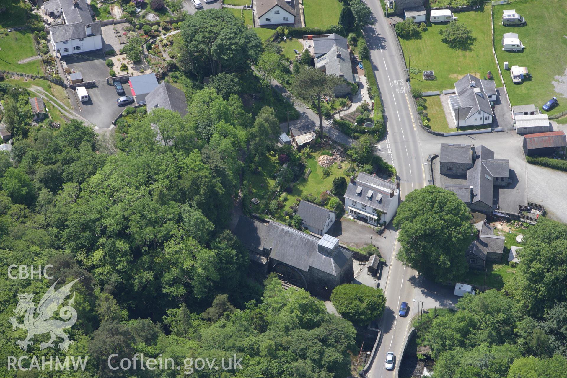 RCAHMW colour oblique aerial photograph of Dyfi Furnace. Taken on 02 June 2009 by Toby Driver