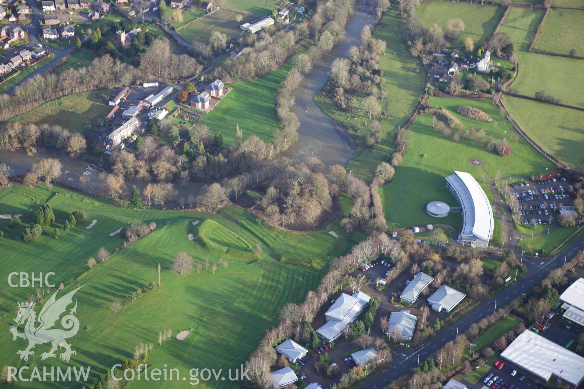 RCAHMW colour oblique aerial photograph of Gro Tump. Taken on 10 December 2009 by Toby Driver