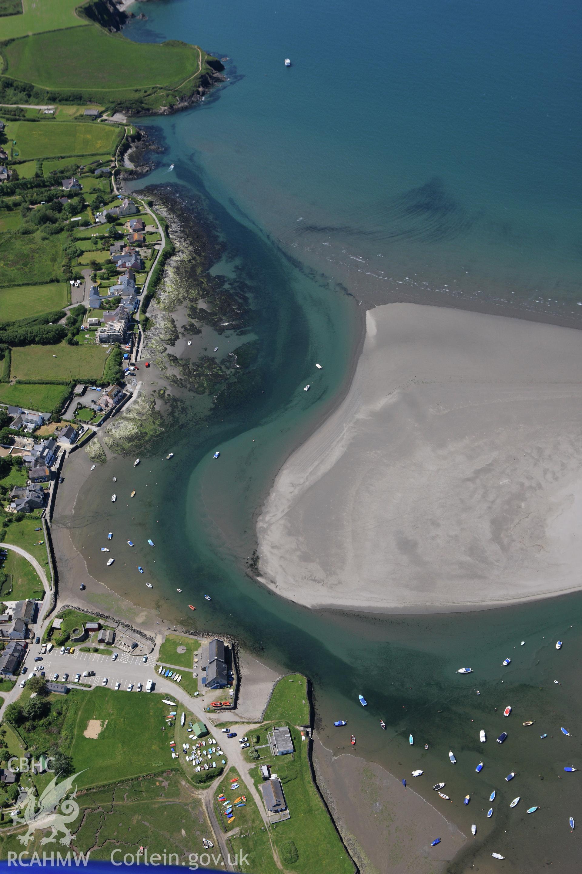 RCAHMW colour oblique aerial photograph of Newport Parog. Taken on 01 June 2009 by Toby Driver