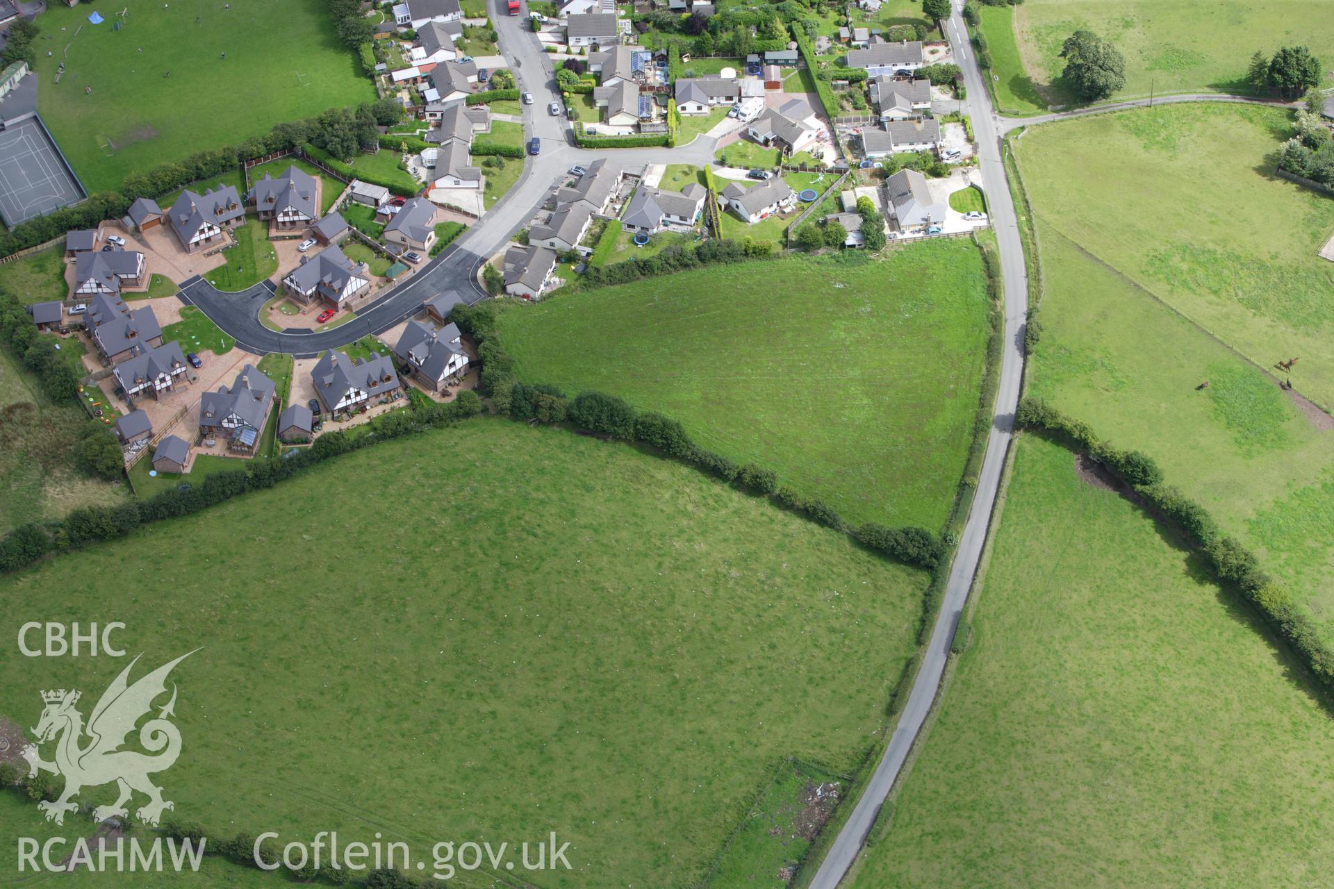 RCAHMW colour oblique aerial photograph of Berthen-Gam Barrow. Taken on 30 July 2009 by Toby Driver