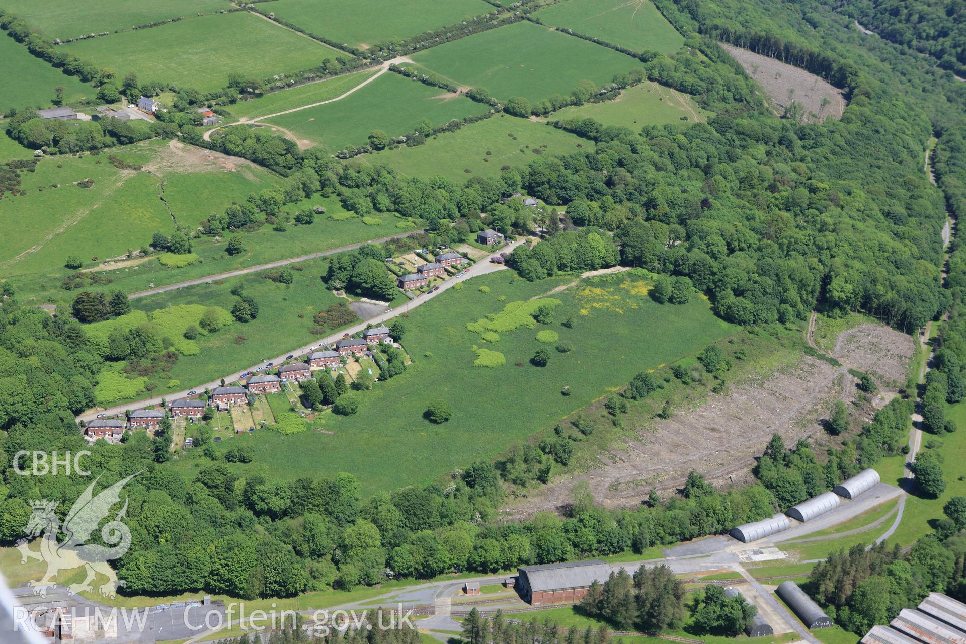 RCAHMW colour oblique aerial photograph of Barham Memorial School, Trecwn. Taken on 01 June 2009 by Toby Driver