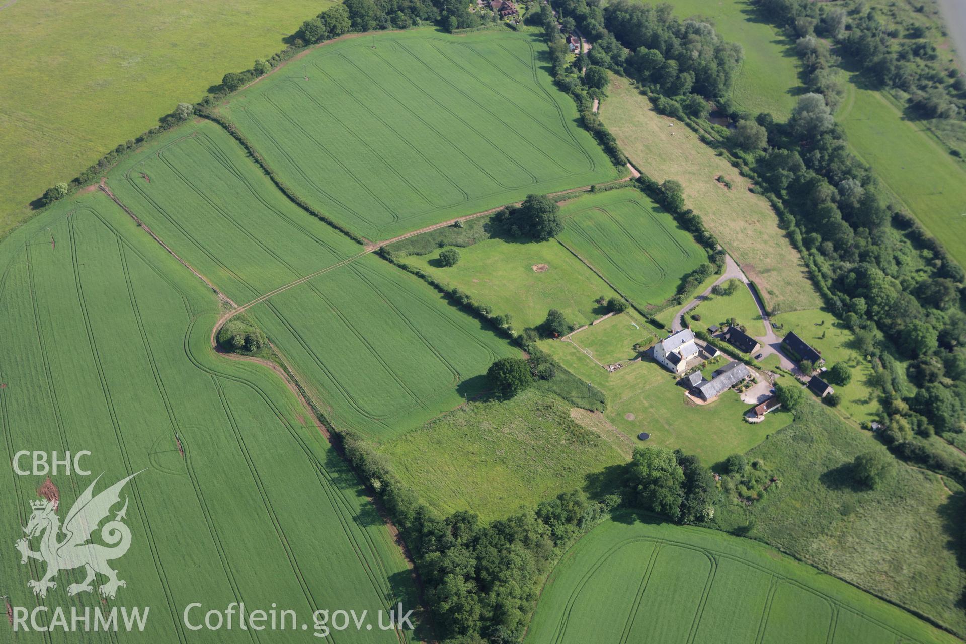 RCAHMW colour oblique aerial photograph of Penrhos Camp Civil War Earthworks. Taken on 11 June 2009 by Toby Driver