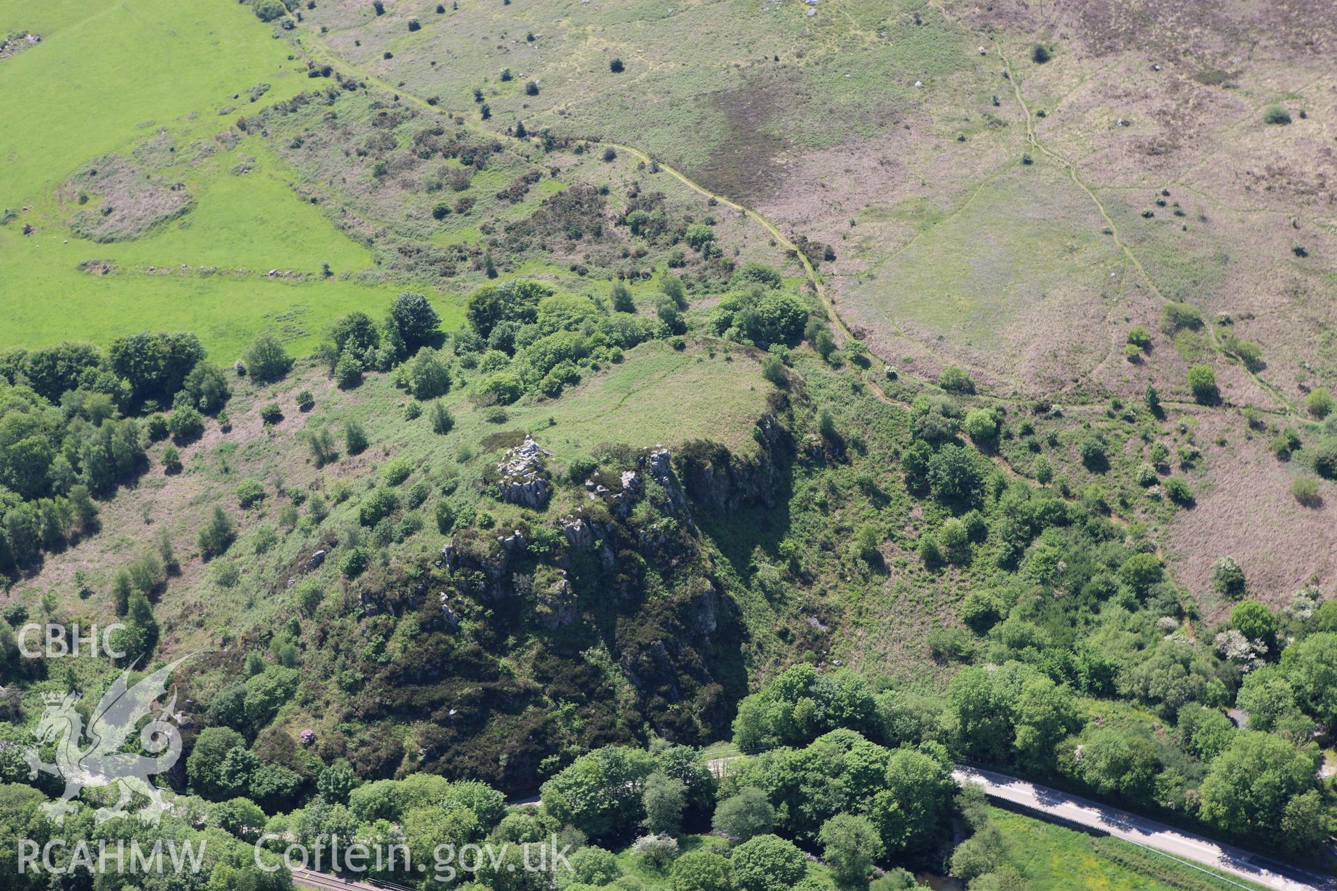 RCAHMW colour oblique aerial photograph of Great Treffgarne Rocks. Taken on 01 June 2009 by Toby Driver