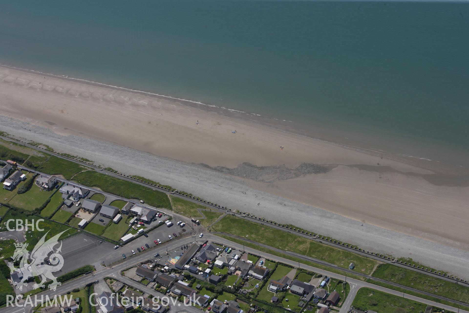 RCAHMW colour oblique aerial photograph of Anti Tank Block, Llangelynnin. Taken on 02 June 2009 by Toby Driver