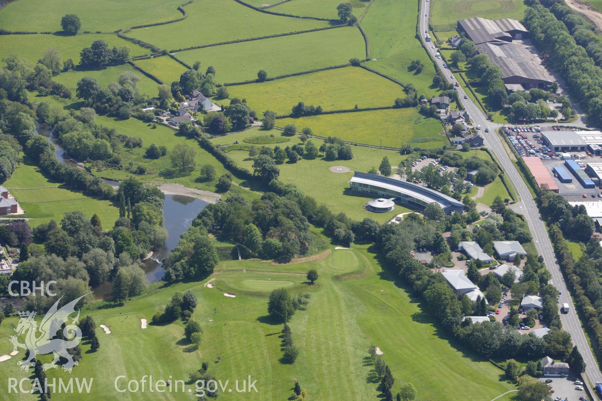 RCAHMW colour oblique aerial photograph of Gro Tump. Taken on 02 June 2009 by Toby Driver