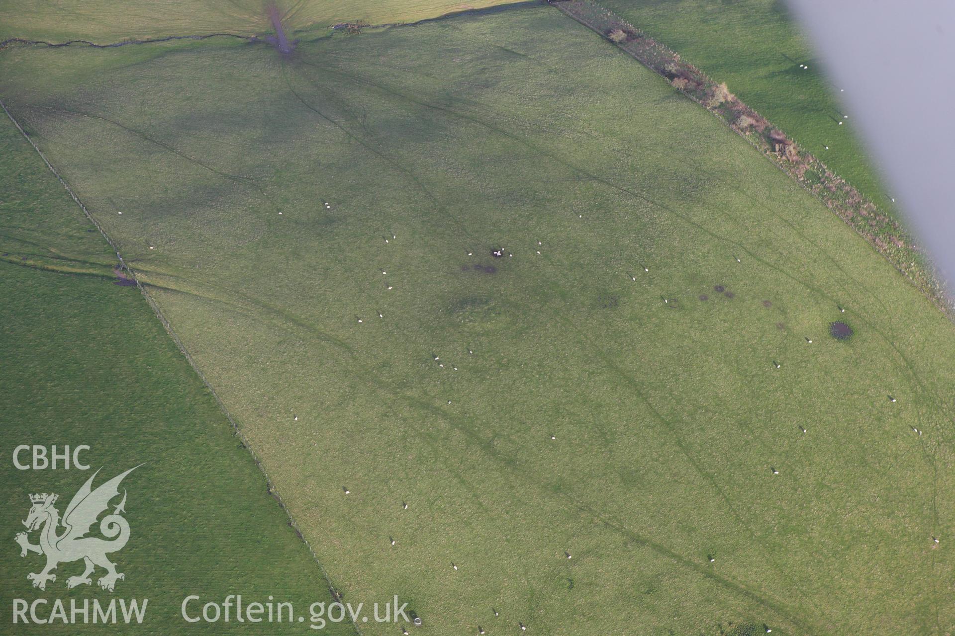 RCAHMW colour oblique aerial photograph of Coventry Barrow. Taken on 10 December 2009 by Toby Driver