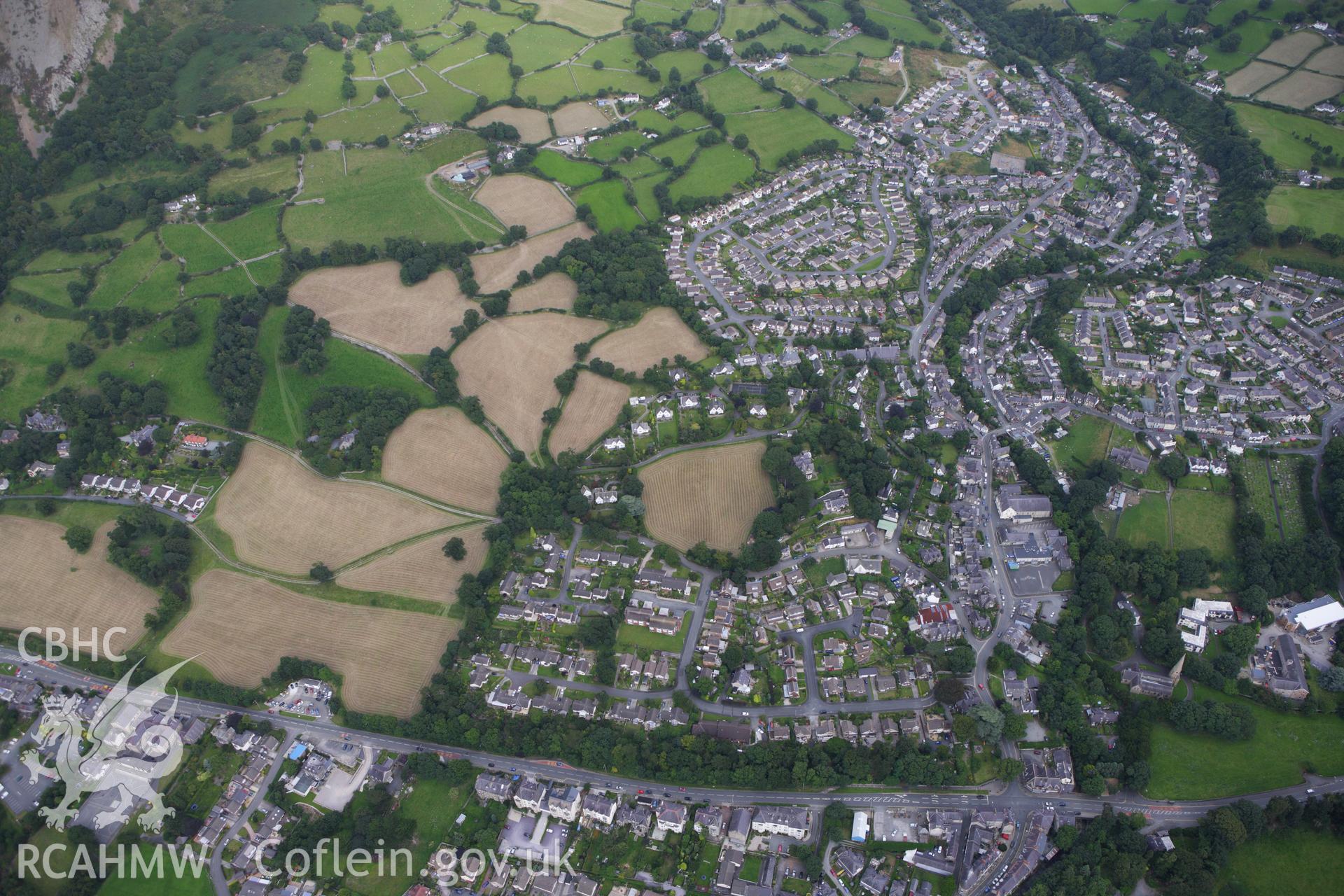 RCAHMW colour oblique aerial photograph of Llanfairfechan. Taken on 06 August 2009 by Toby Driver