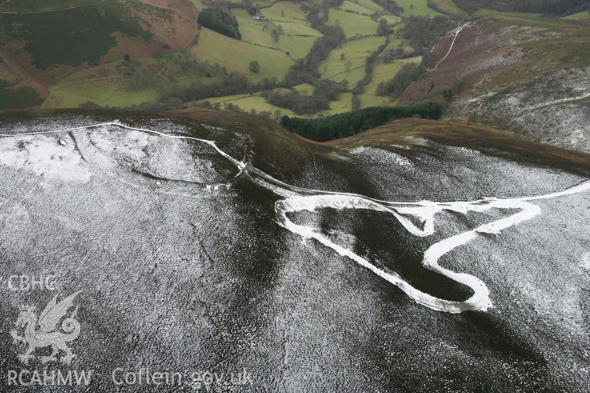 RCAHMW colour oblique photograph of Moel-y-Gaer hillfort. Taken by Toby Driver on 21/01/2009.