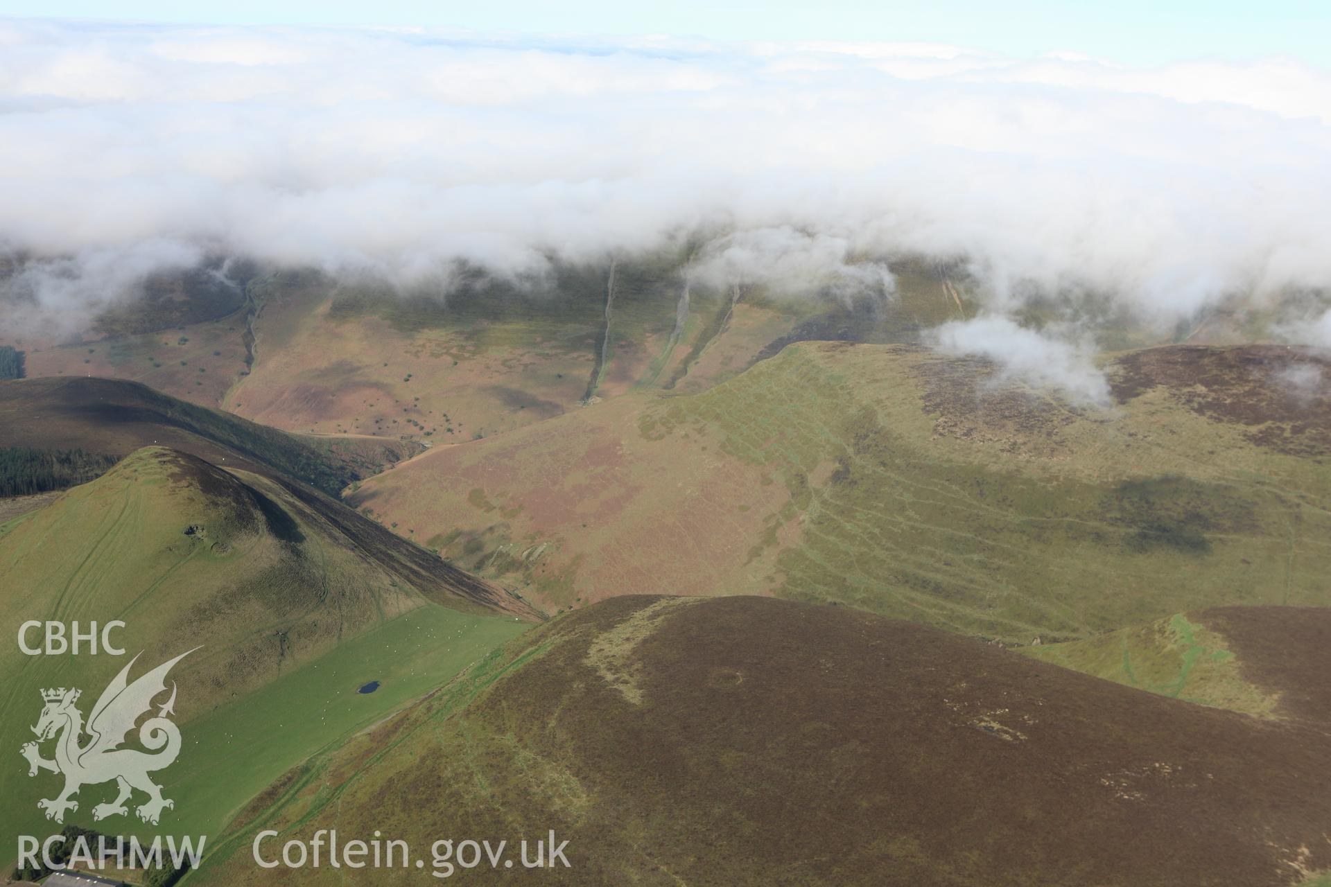 RCAHMW colour oblique aerial photograph of Whimble, Barrow and Cairn. Taken on 21 April 2009 by Toby Driver