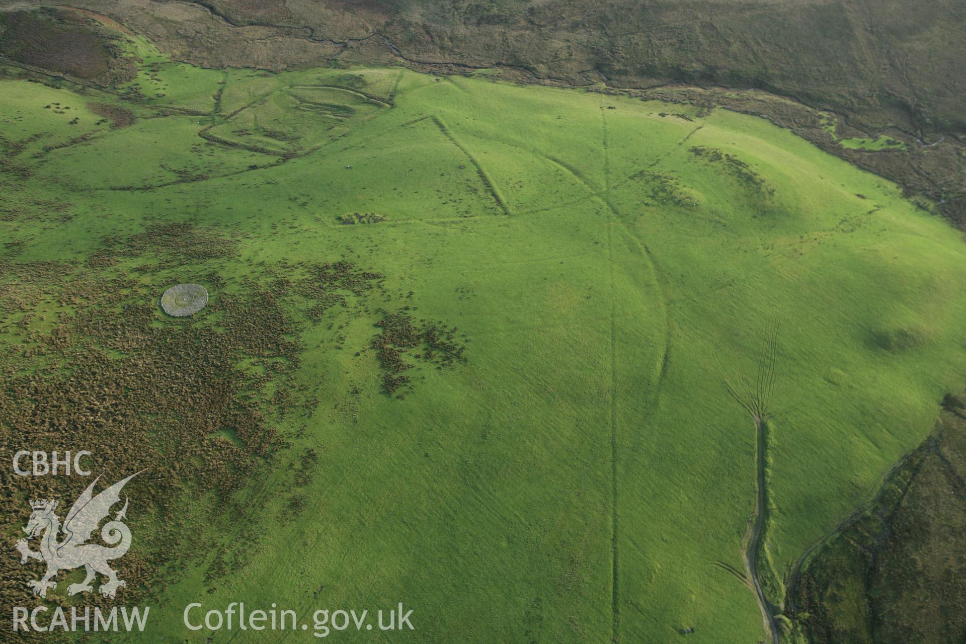 RCAHMW colour oblique aerial photograph of Platform Cairn (Brenig 51). Taken on 10 December 2009 by Toby Driver