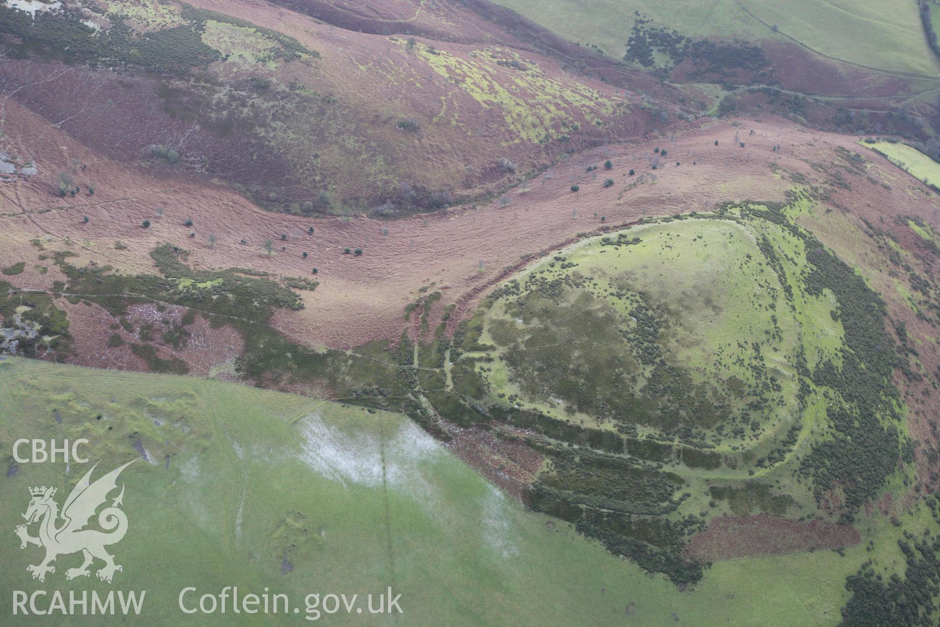 RCAHMW colour oblique photograph of Moel-y-Gaer hillfort. Taken by Toby Driver on 21/01/2009.