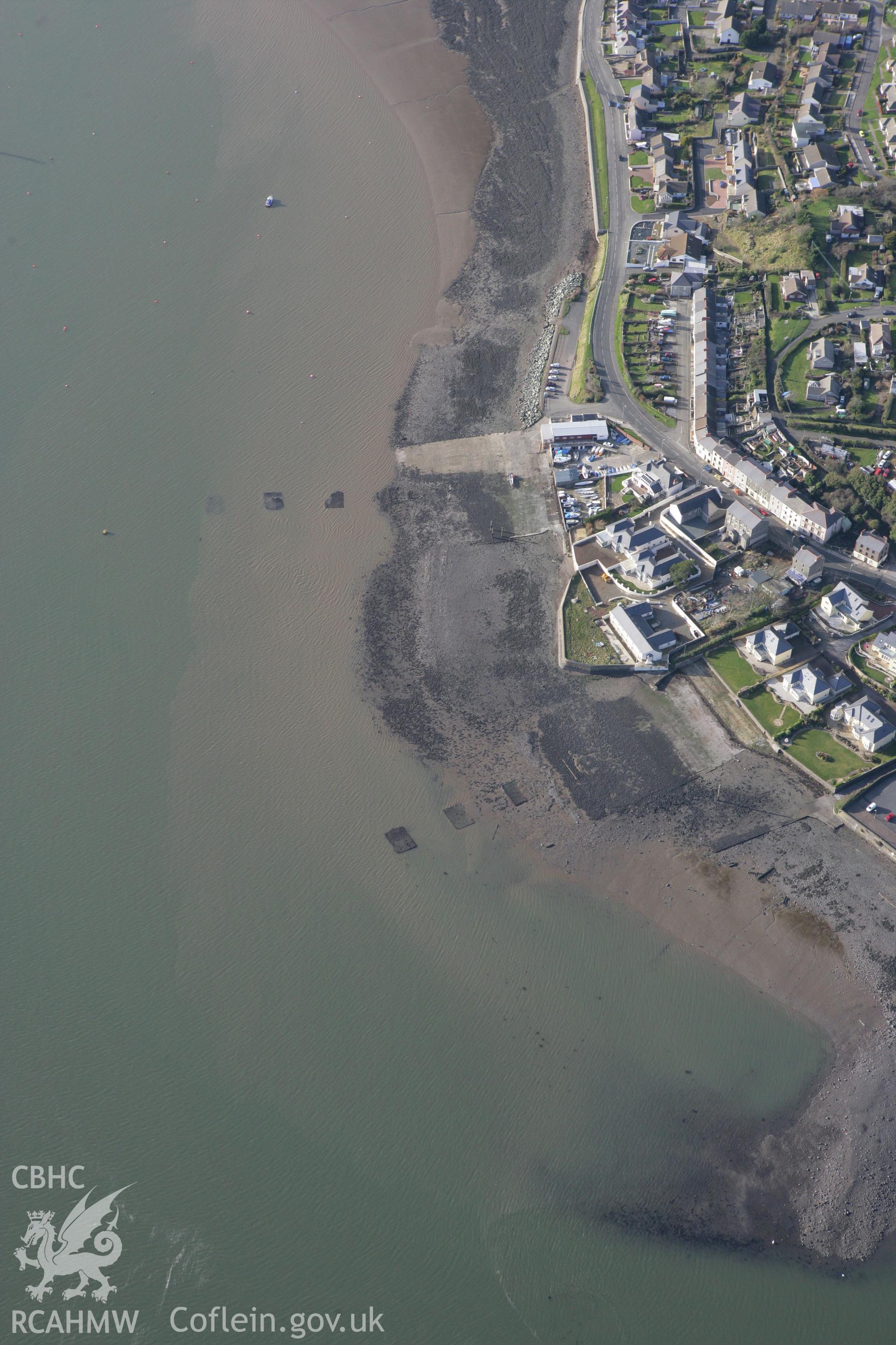 RCAHMW colour oblique photograph of American War of Independence Redan, Neyland,. Taken by Toby Driver on 11/02/2009.