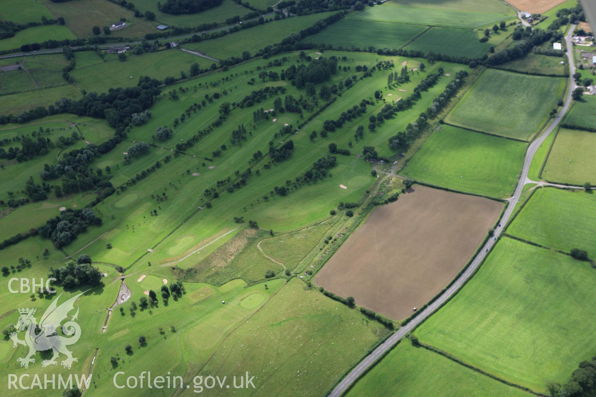 RCAHMW colour oblique aerial photograph of Wat's Dyke south of Buckley. Taken on 30 July 2009 by Toby Driver