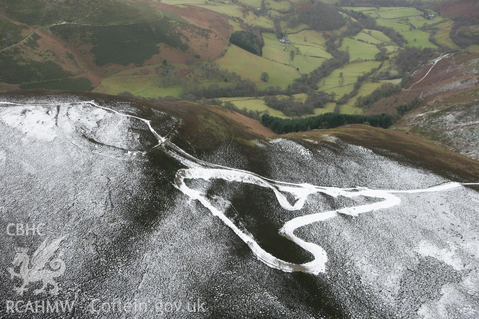 RCAHMW colour oblique photograph of Moel-y-Gaer hillfort. Taken by Toby Driver on 21/01/2009.