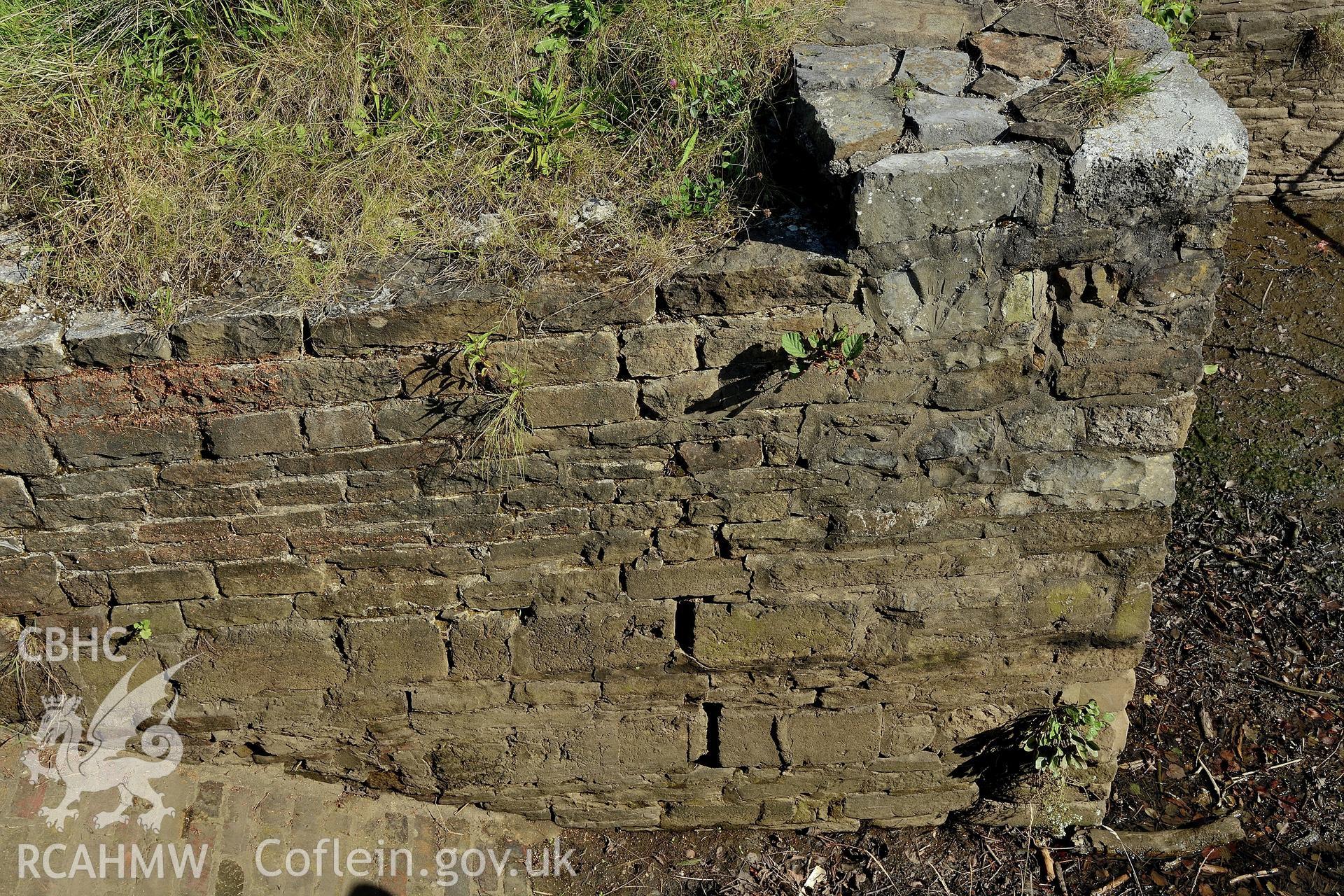 Detail of stone work of the dock by the Great Workhouse