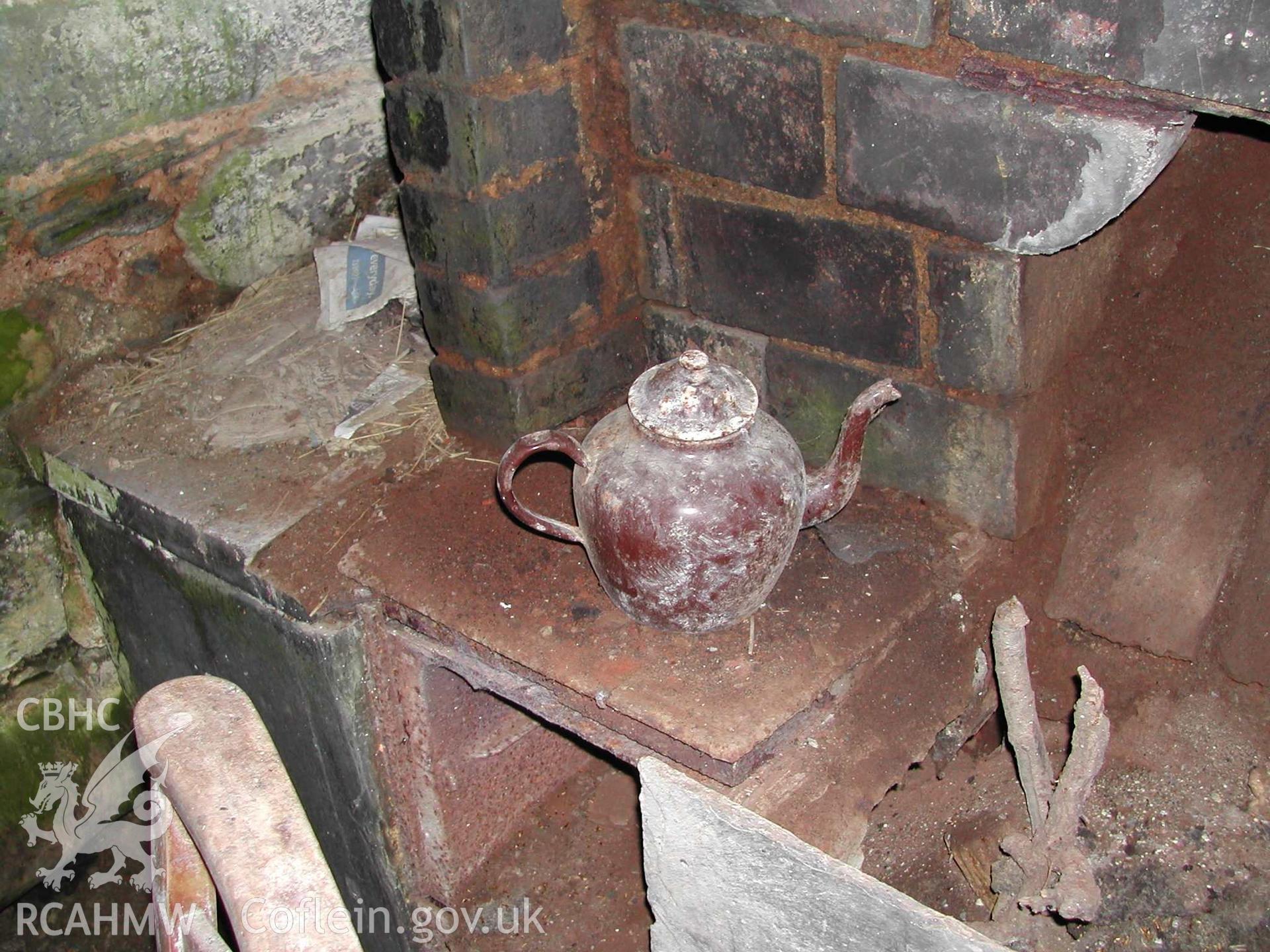 Fireplace at Trawsnant, Ysbyty Ifan taken by David Howarth,  August 2009.