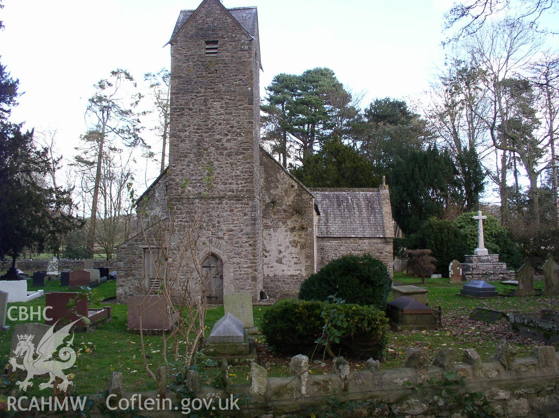 Colour digital photograph showing the exterior of St Senewyr's church, Llansannor; Glamorgan.