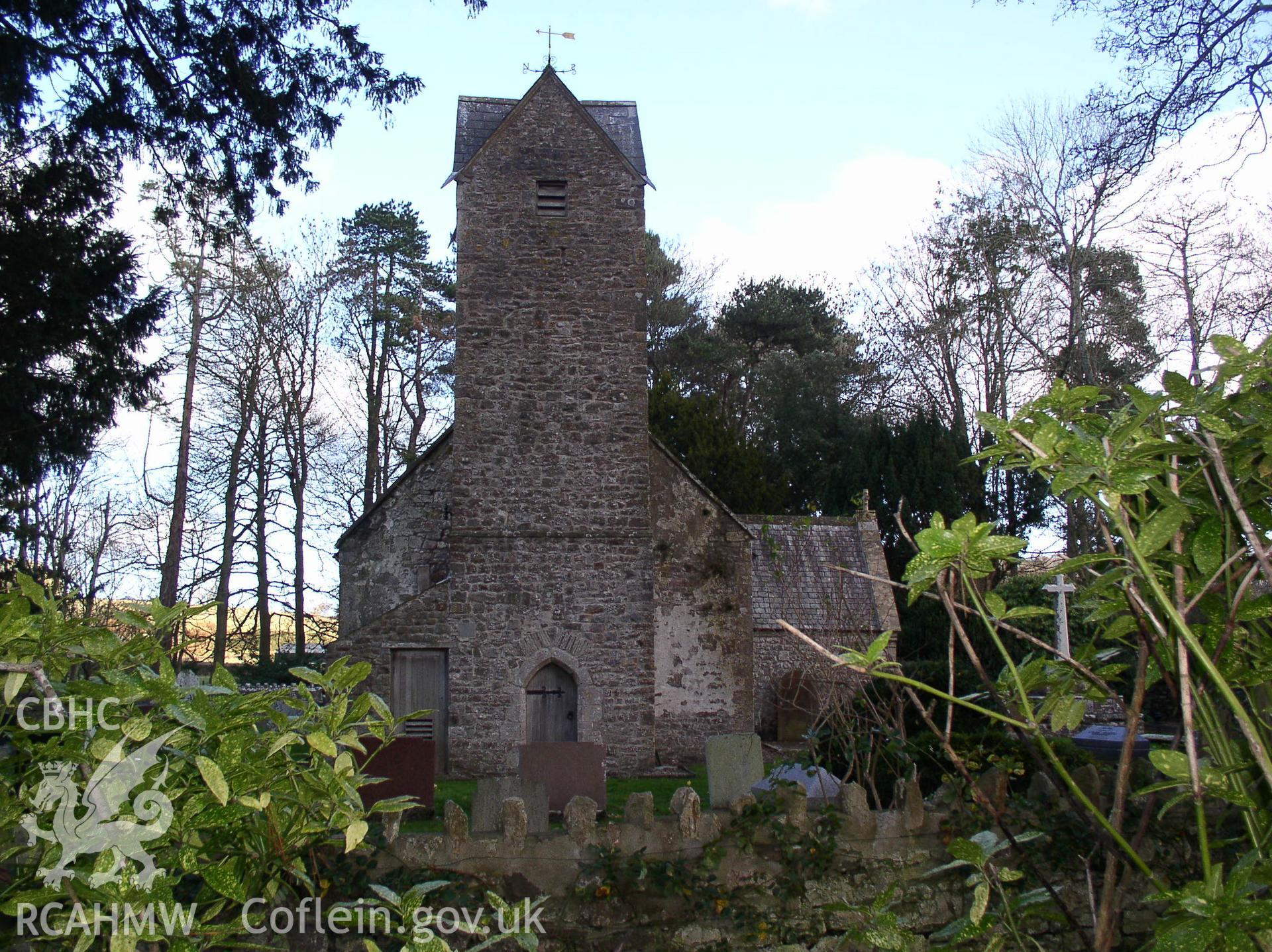 Colour digital photograph showing the exterior of St Senewyr's church, Llansannor; Glamorgan.