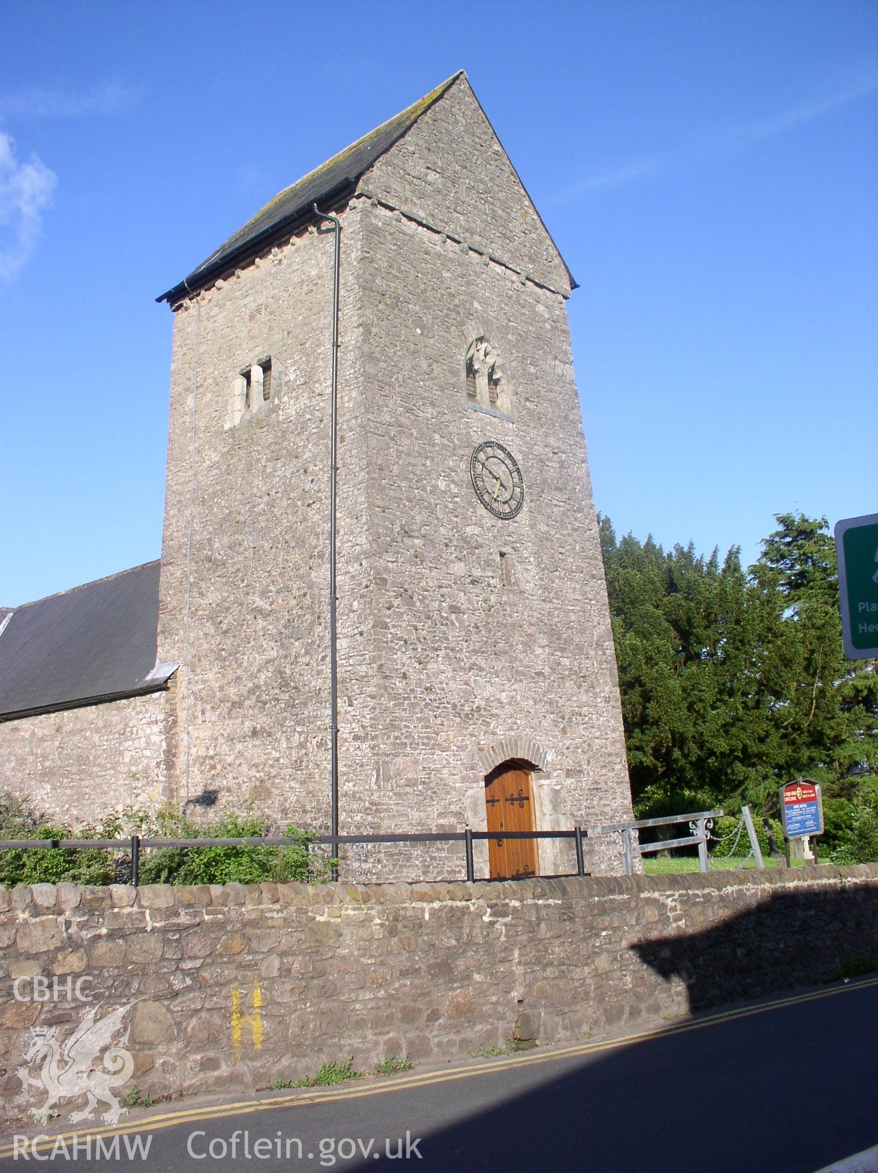 Colour digital photograph showing the exterior of St. Denys Church, Lisvane, Cardiff.