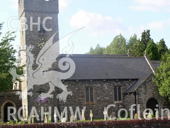 Colour digital photograph showing the exterior of St. Isan's Church, Llanishen; Cardiff.