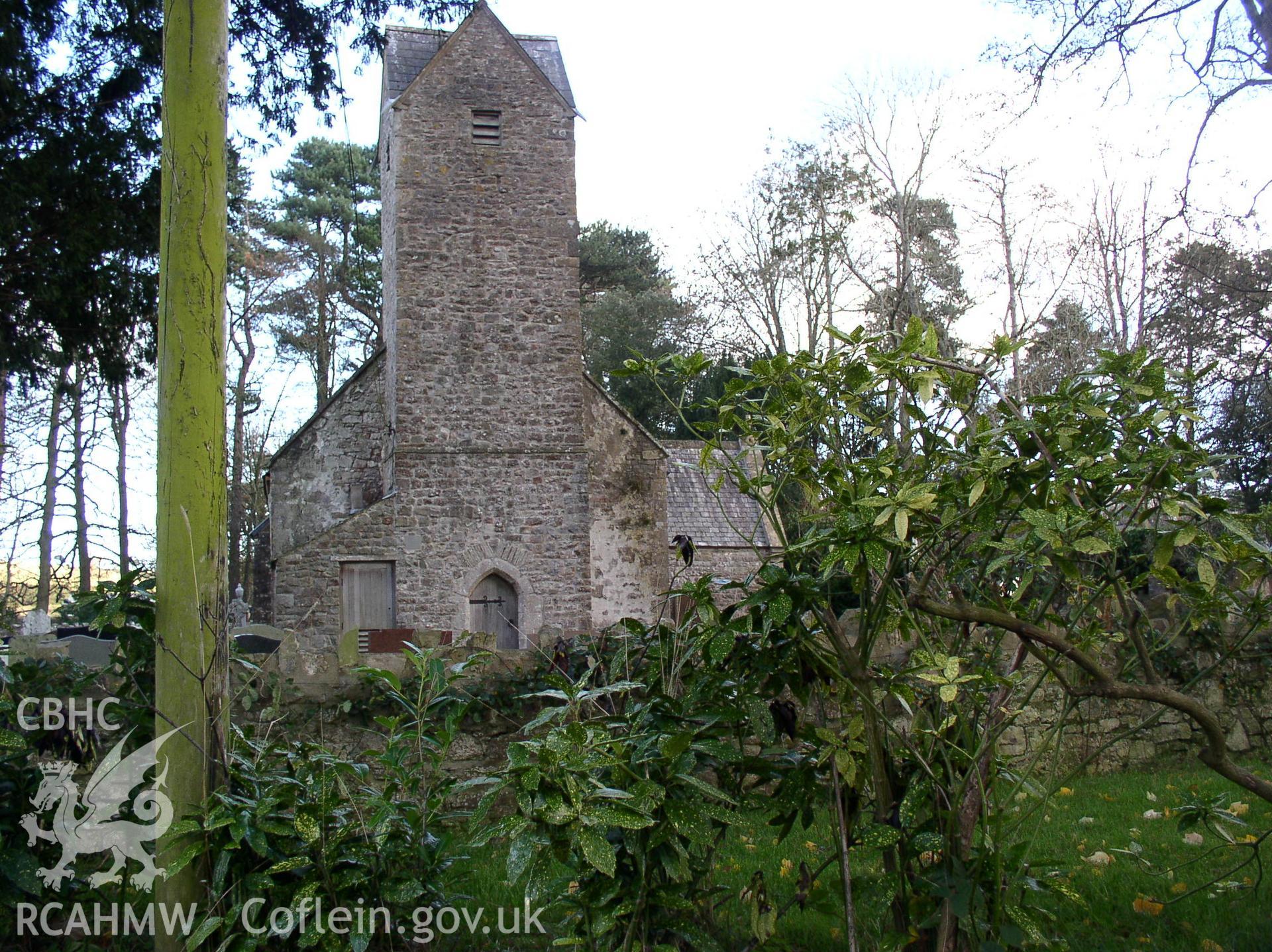 Colour digital photograph showing the exterior of St Senewyr's church, Llansannor; Glamorgan.