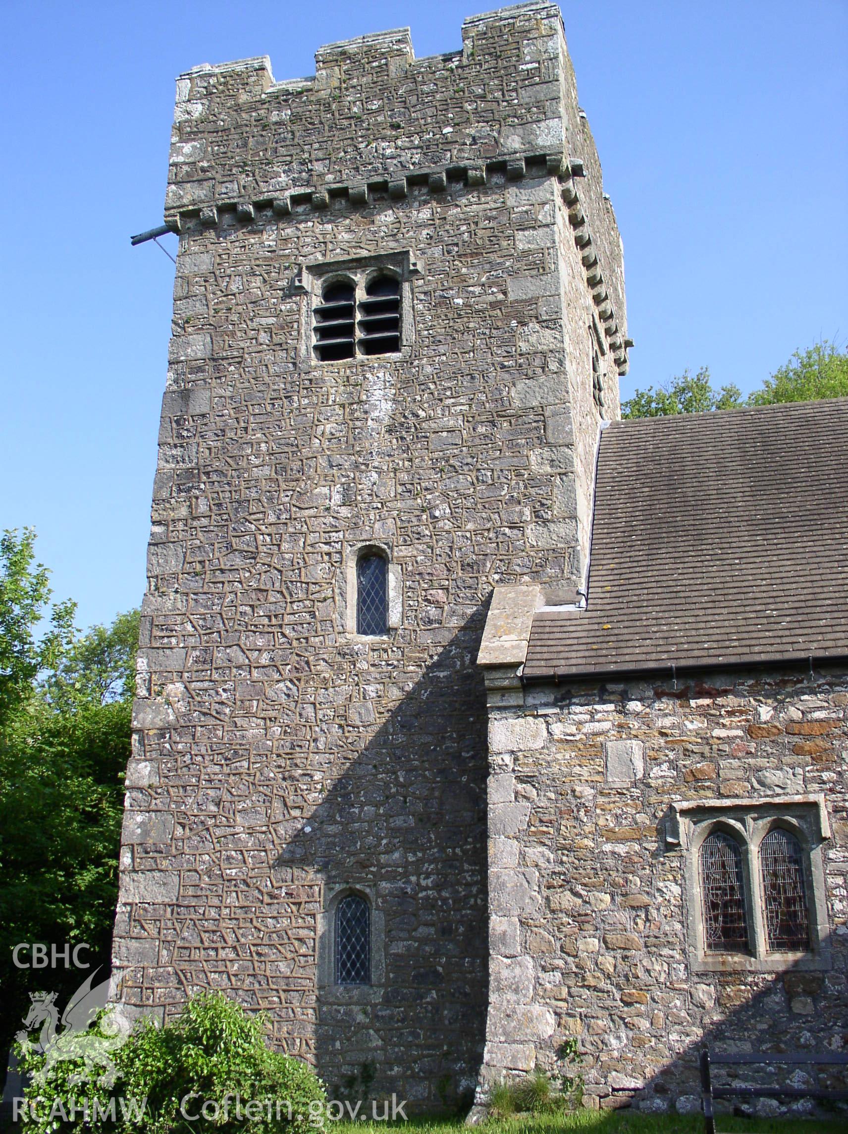 Colour digital photograph showing the exterior of St Illtyd's church, Llanilid; Glamorgan.