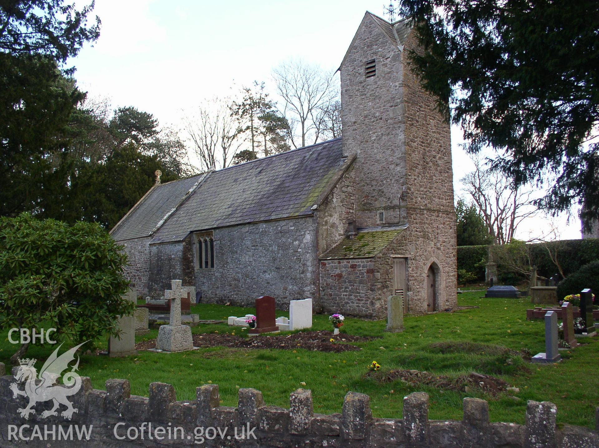 Colour digital photograph showing the exterior of St Senewyr's church, Llansannor; Glamorgan.