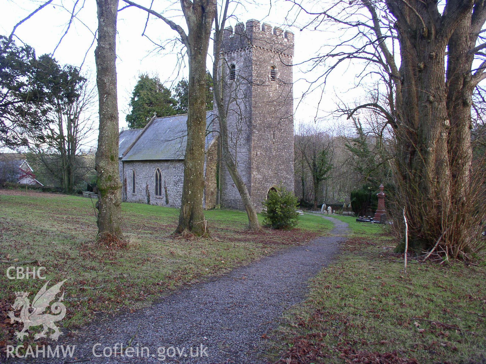 Colour digital photograph showing the exterior of Saint Illtyd's Church, Llantrithyd; Glamorgan.